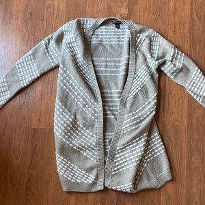 Tan and White Cardigan